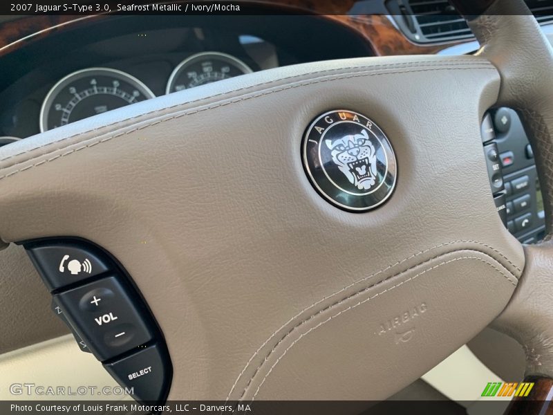 Seafrost Metallic / Ivory/Mocha 2007 Jaguar S-Type 3.0