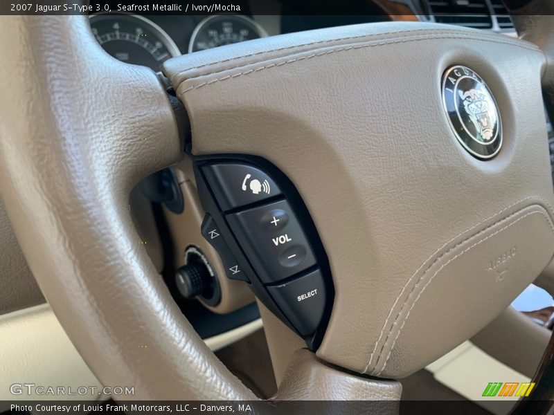 Seafrost Metallic / Ivory/Mocha 2007 Jaguar S-Type 3.0