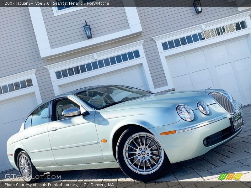 Seafrost Metallic / Ivory/Mocha 2007 Jaguar S-Type 3.0