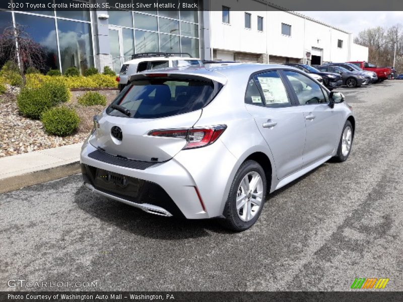 Classic Silver Metallic / Black 2020 Toyota Corolla Hatchback SE