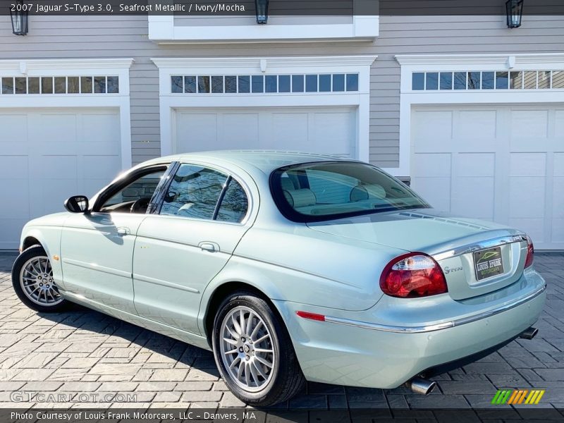 Seafrost Metallic / Ivory/Mocha 2007 Jaguar S-Type 3.0