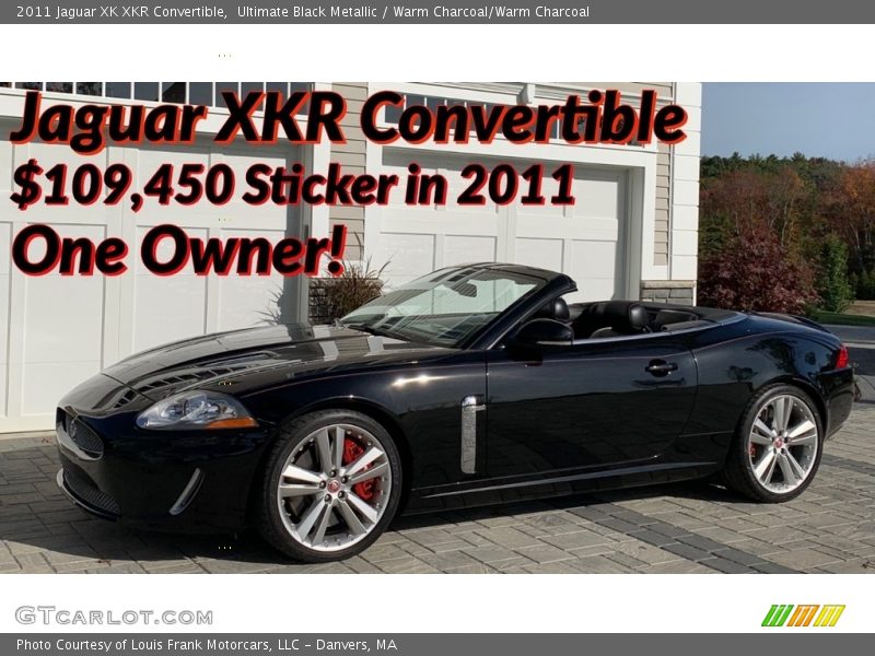 Ultimate Black Metallic / Warm Charcoal/Warm Charcoal 2011 Jaguar XK XKR Convertible