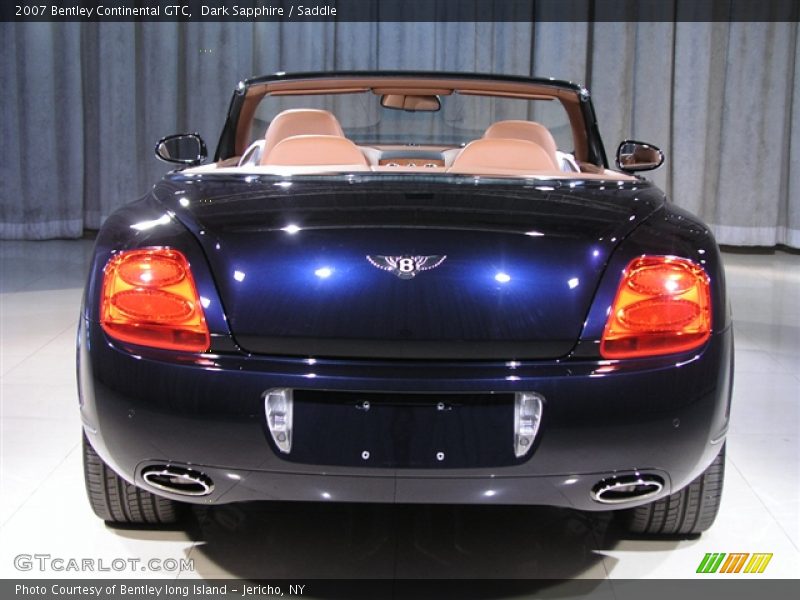 Dark Sapphire / Saddle 2007 Bentley Continental GTC
