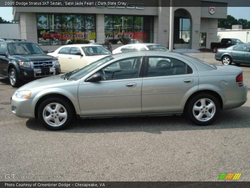 Satin Jade Pearl / Dark Slate Gray 2005 Dodge Stratus SXT Sedan