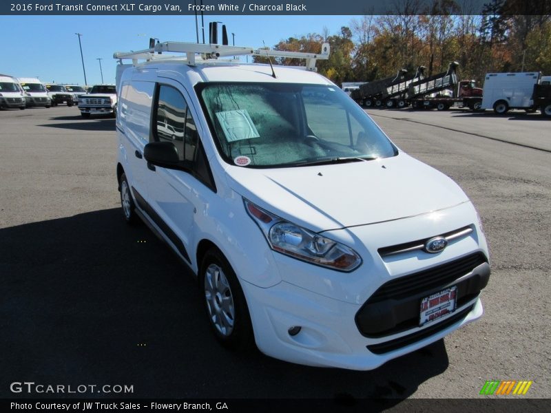 Frozen White / Charcoal Black 2016 Ford Transit Connect XLT Cargo Van