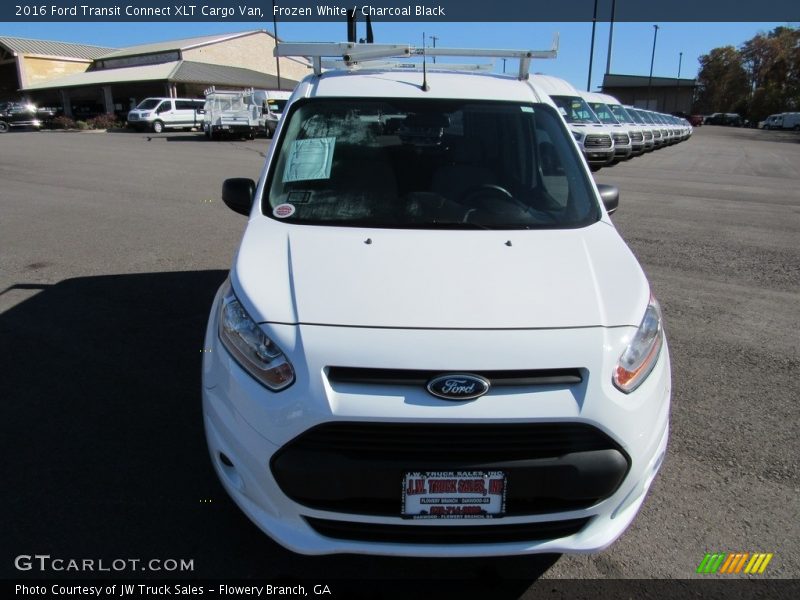 Frozen White / Charcoal Black 2016 Ford Transit Connect XLT Cargo Van