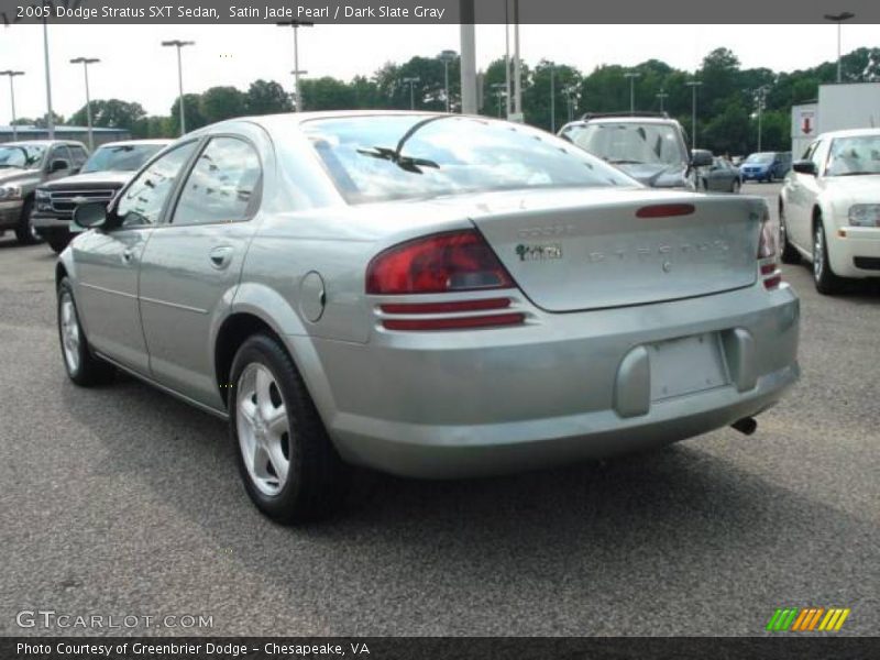 Satin Jade Pearl / Dark Slate Gray 2005 Dodge Stratus SXT Sedan