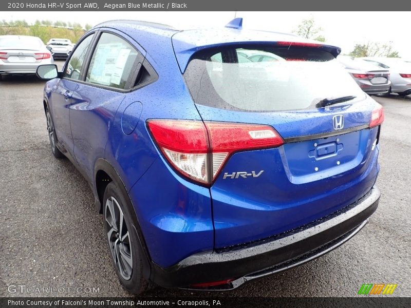 Aegean Blue Metallic / Black 2020 Honda HR-V Sport AWD