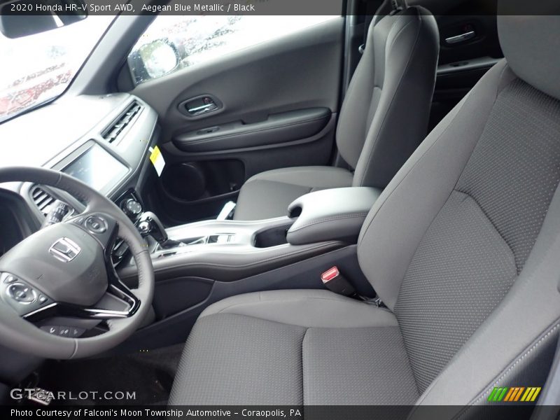 Aegean Blue Metallic / Black 2020 Honda HR-V Sport AWD