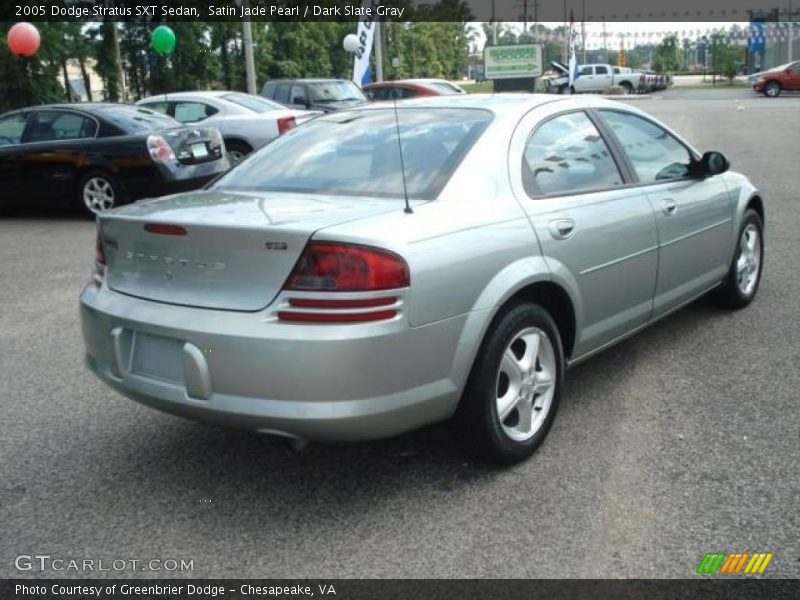 Satin Jade Pearl / Dark Slate Gray 2005 Dodge Stratus SXT Sedan