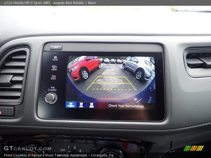 Aegean Blue Metallic / Black 2020 Honda HR-V Sport AWD