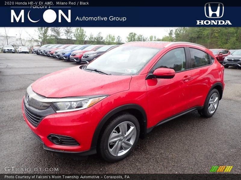 Milano Red / Black 2020 Honda HR-V EX AWD
