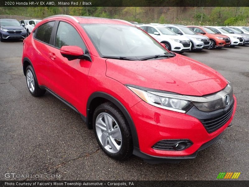 Milano Red / Black 2020 Honda HR-V EX AWD