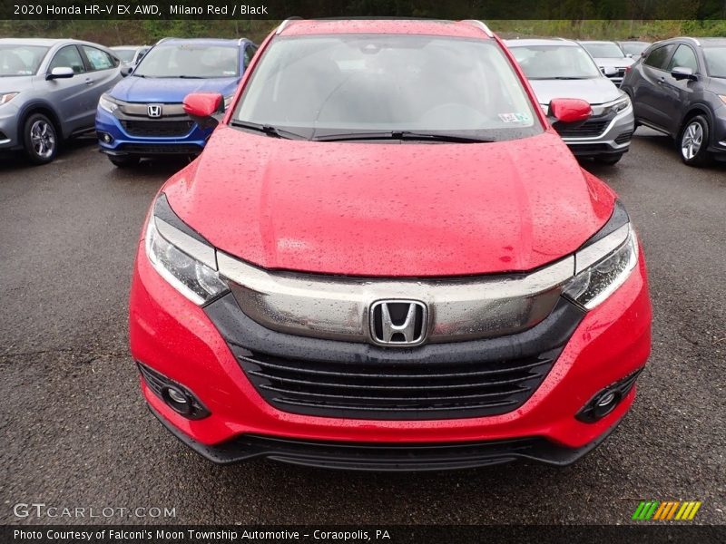 Milano Red / Black 2020 Honda HR-V EX AWD