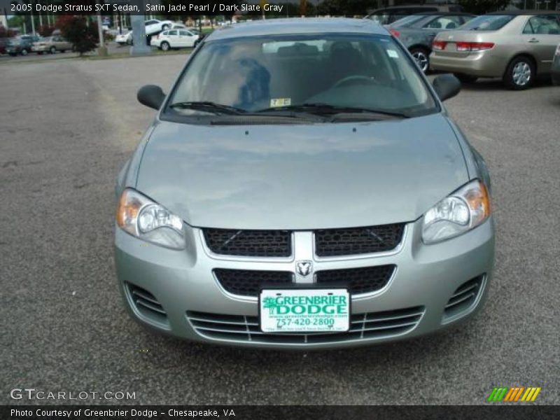 Satin Jade Pearl / Dark Slate Gray 2005 Dodge Stratus SXT Sedan
