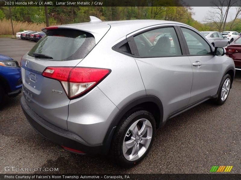 Lunar Silver Metallic / Gray 2020 Honda HR-V LX AWD