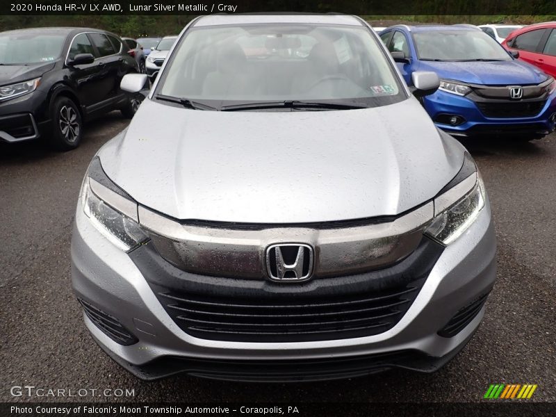 Lunar Silver Metallic / Gray 2020 Honda HR-V LX AWD