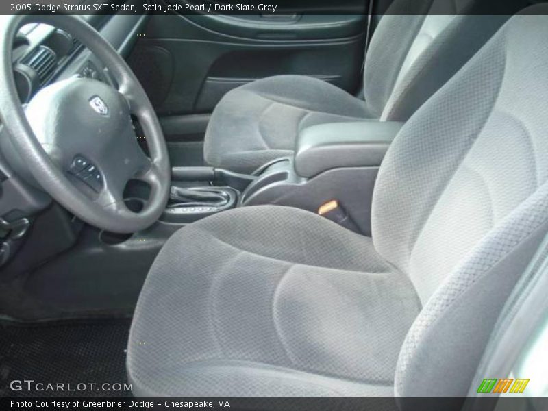 Satin Jade Pearl / Dark Slate Gray 2005 Dodge Stratus SXT Sedan