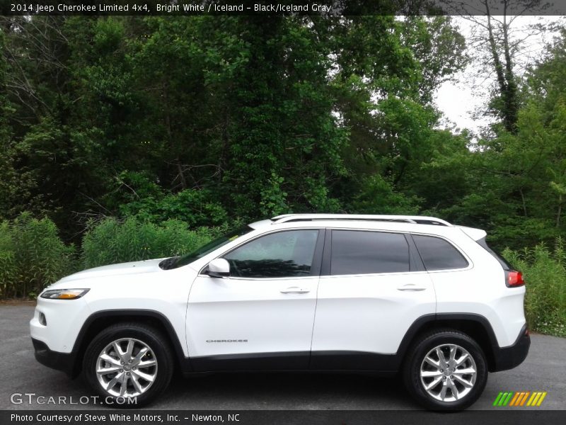 Bright White / Iceland - Black/Iceland Gray 2014 Jeep Cherokee Limited 4x4