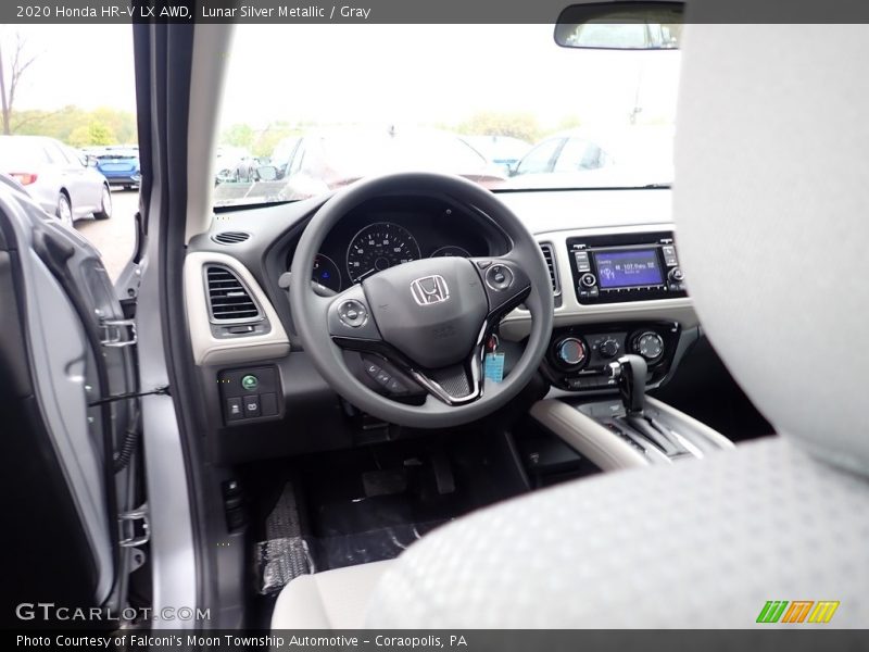 Lunar Silver Metallic / Gray 2020 Honda HR-V LX AWD