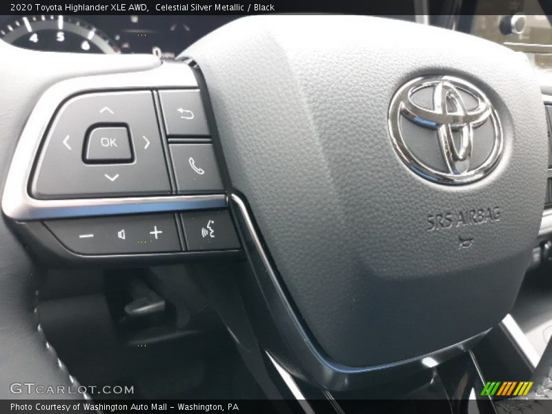 Celestial Silver Metallic / Black 2020 Toyota Highlander XLE AWD