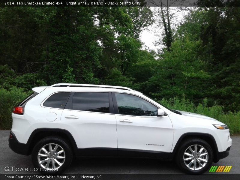Bright White / Iceland - Black/Iceland Gray 2014 Jeep Cherokee Limited 4x4