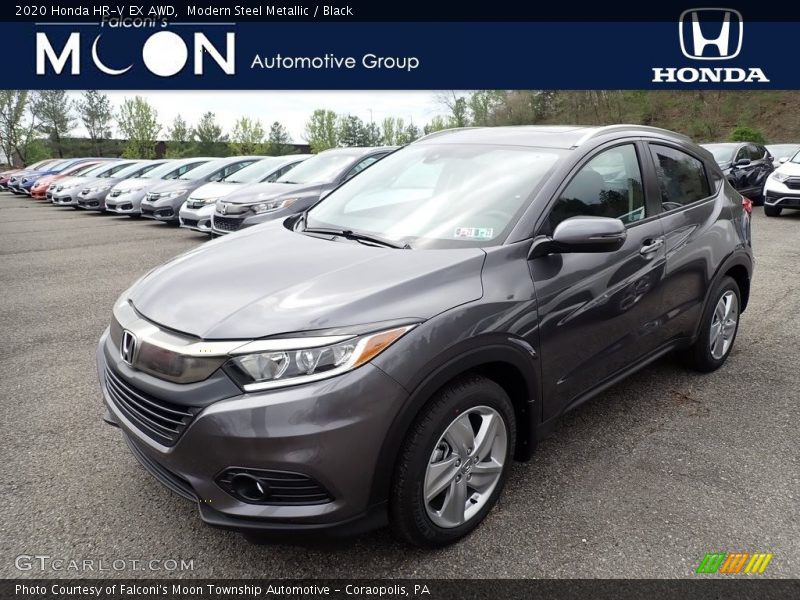 Modern Steel Metallic / Black 2020 Honda HR-V EX AWD