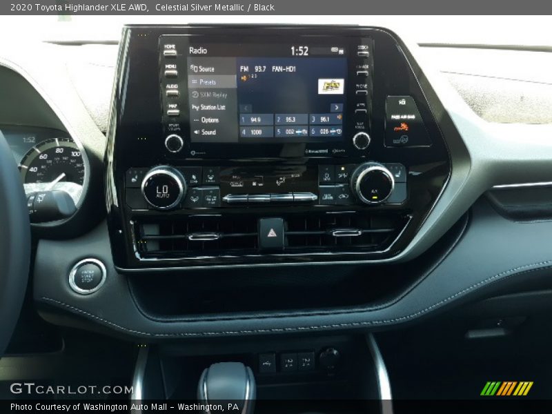Celestial Silver Metallic / Black 2020 Toyota Highlander XLE AWD