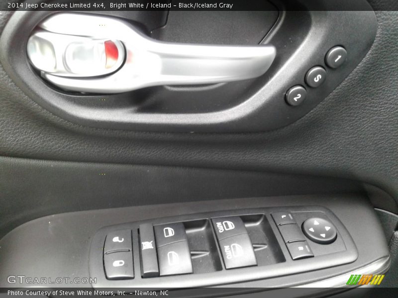 Bright White / Iceland - Black/Iceland Gray 2014 Jeep Cherokee Limited 4x4