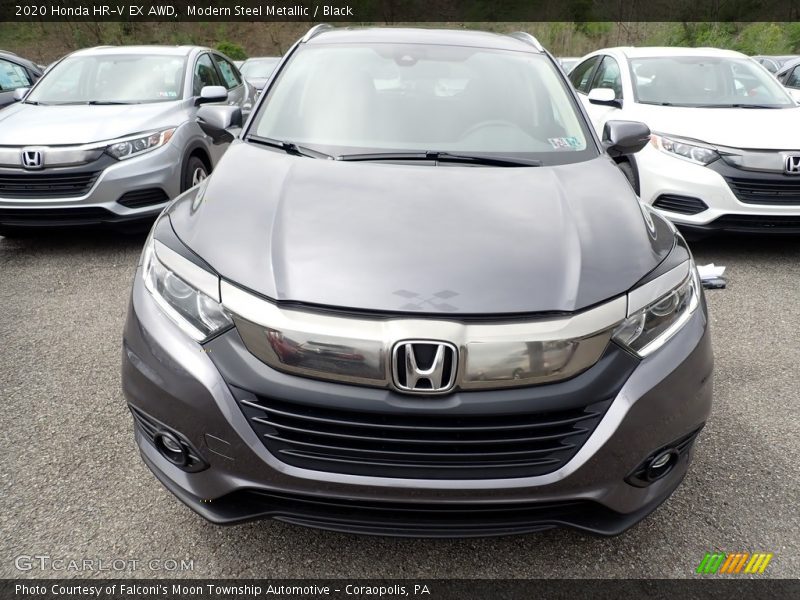 Modern Steel Metallic / Black 2020 Honda HR-V EX AWD