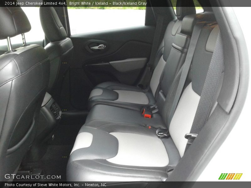 Bright White / Iceland - Black/Iceland Gray 2014 Jeep Cherokee Limited 4x4