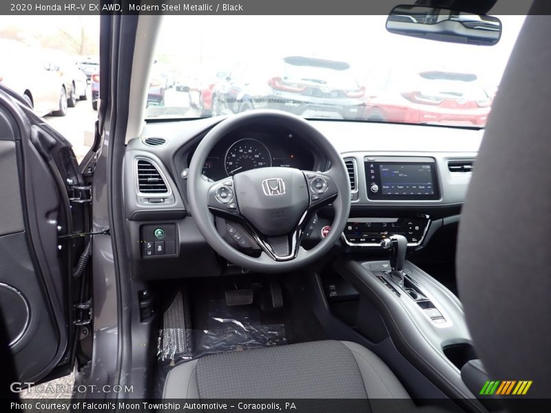 Modern Steel Metallic / Black 2020 Honda HR-V EX AWD