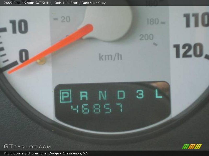 Satin Jade Pearl / Dark Slate Gray 2005 Dodge Stratus SXT Sedan