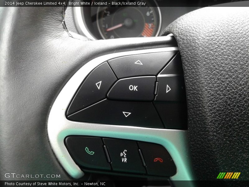 Bright White / Iceland - Black/Iceland Gray 2014 Jeep Cherokee Limited 4x4
