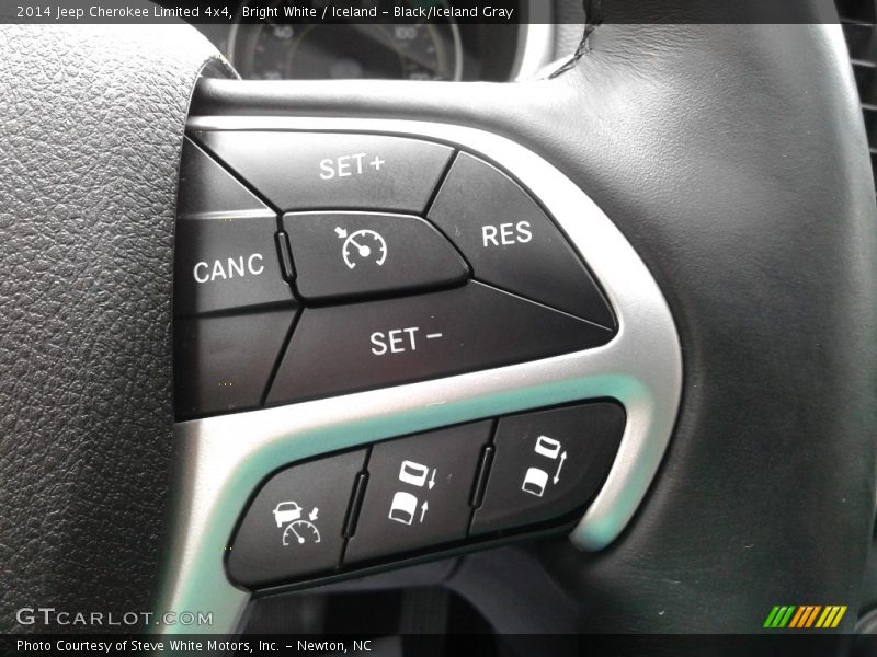 Bright White / Iceland - Black/Iceland Gray 2014 Jeep Cherokee Limited 4x4