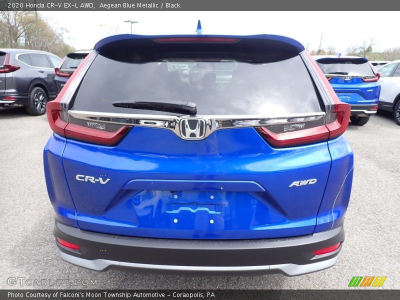 Aegean Blue Metallic / Black 2020 Honda CR-V EX-L AWD