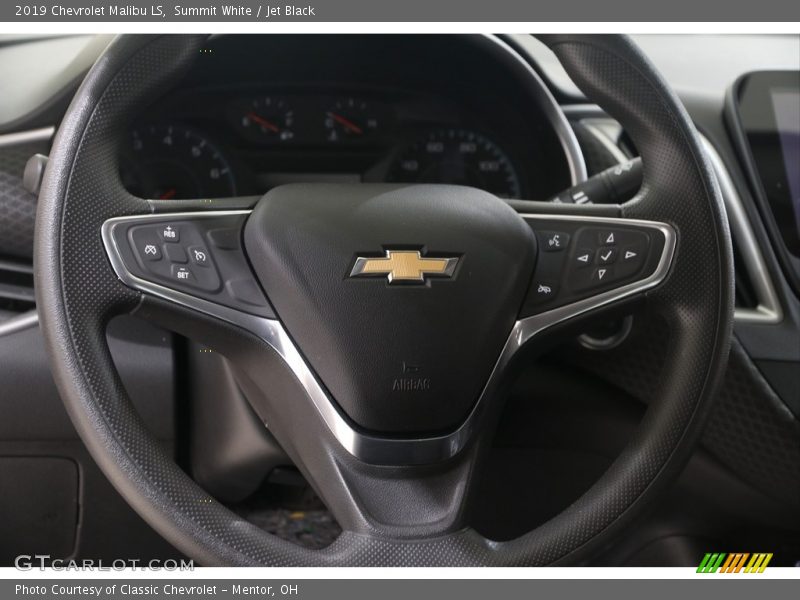 Summit White / Jet Black 2019 Chevrolet Malibu LS