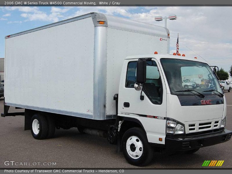 White / Gray 2006 GMC W Series Truck W4500 Commercial Moving