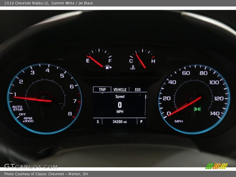 Summit White / Jet Black 2019 Chevrolet Malibu LS