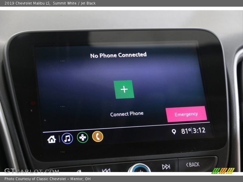 Summit White / Jet Black 2019 Chevrolet Malibu LS