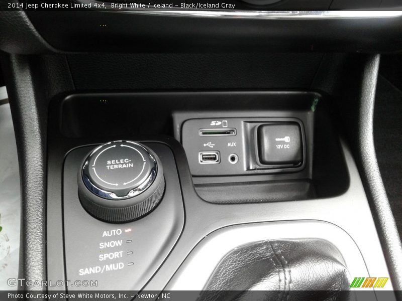 Bright White / Iceland - Black/Iceland Gray 2014 Jeep Cherokee Limited 4x4
