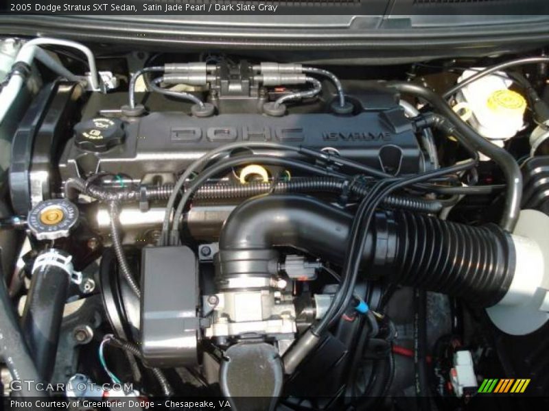 Satin Jade Pearl / Dark Slate Gray 2005 Dodge Stratus SXT Sedan