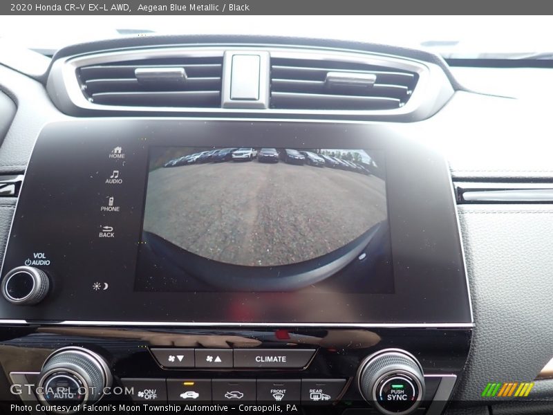 Aegean Blue Metallic / Black 2020 Honda CR-V EX-L AWD