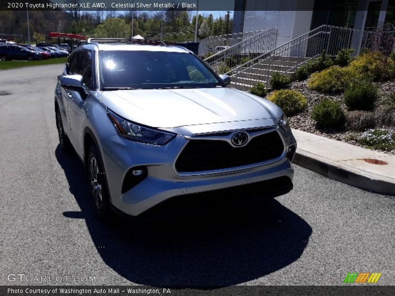 Celestial Silver Metallic / Black 2020 Toyota Highlander XLE AWD