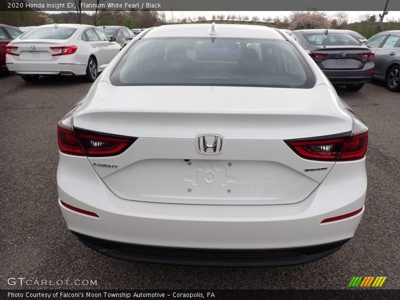 Platinum White Pearl / Black 2020 Honda Insight EX