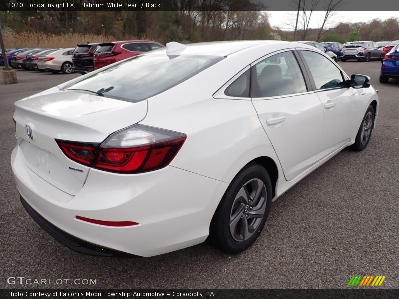 Platinum White Pearl / Black 2020 Honda Insight EX