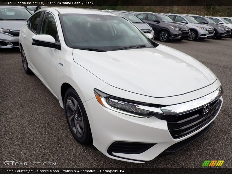 Platinum White Pearl / Black 2020 Honda Insight EX