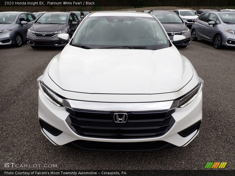 Platinum White Pearl / Black 2020 Honda Insight EX