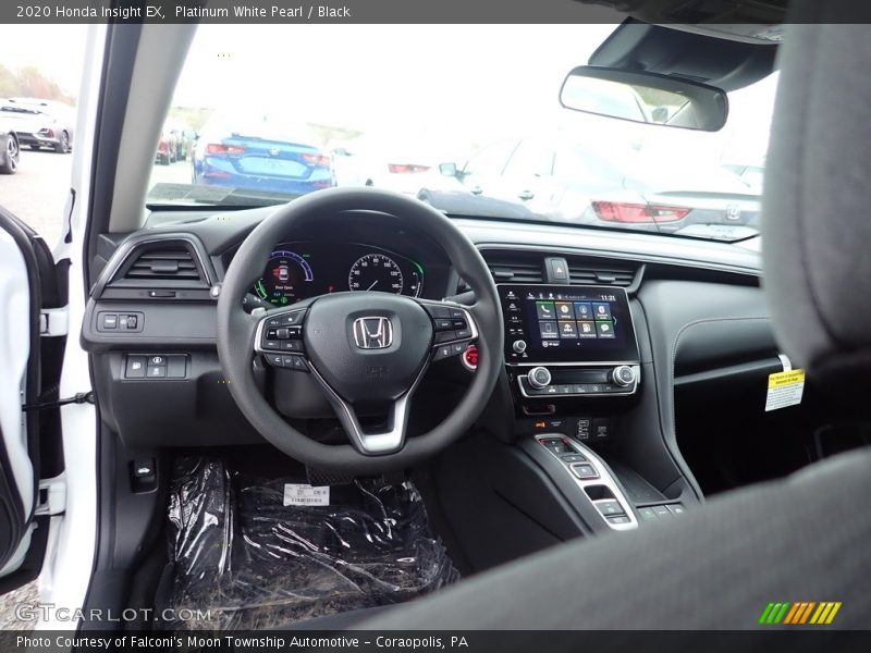 Platinum White Pearl / Black 2020 Honda Insight EX