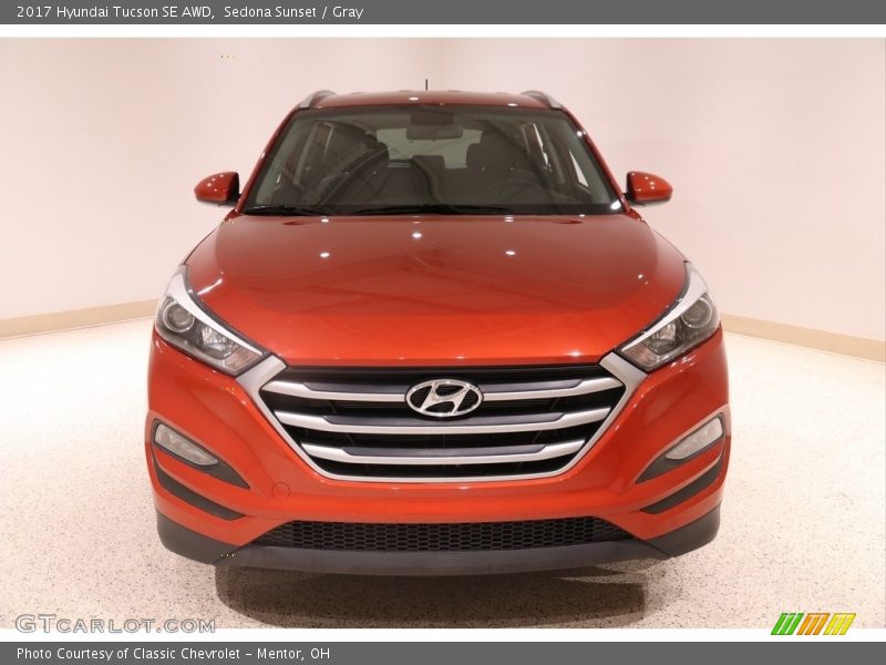 Sedona Sunset / Gray 2017 Hyundai Tucson SE AWD